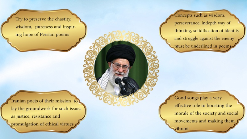 Iranpress: Infographic: Ayatollah Khamenei statements in a meeting with a group of poets and literati
