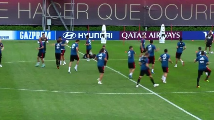 Report: Spain trains for Iran World Cup clash