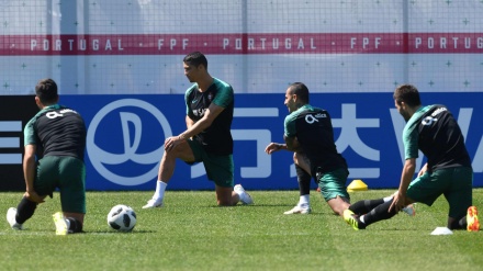 World Cup 2018: Ronaldo, Portugal squad train ahead of Morocco clash