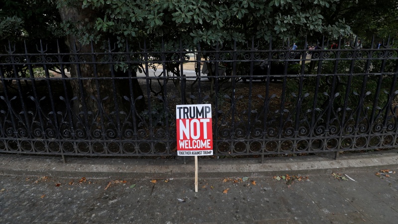 Photos: Anti-Trump protest in central London