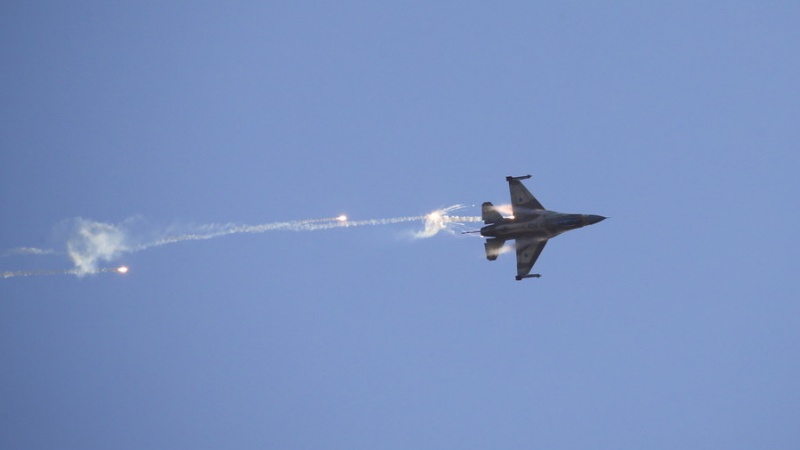 An Israeli Air Force F-16 fighter jet