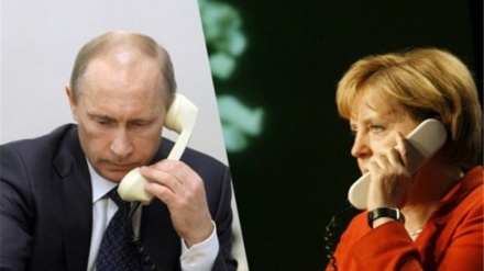 Putin, Merkel discuss over JCPOA on the phone