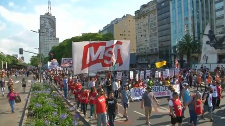 Anti G20 protest held in Buenos Aires