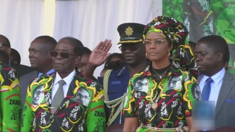 Iranpress: Wife of Zimbabwe’s Mugabe facing South Africa arrest warrant 
