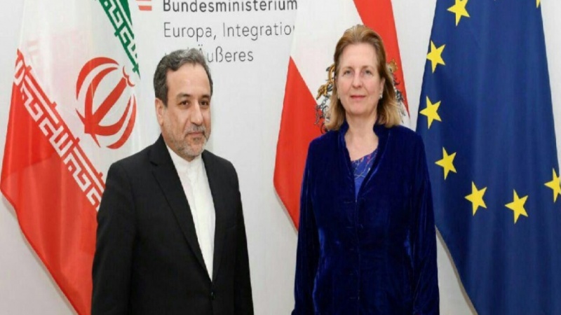 Iranpress: Araghchi discusses SPV with Austrian FM  in Vienna