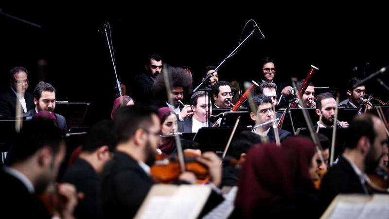 Tehran Symphony Orchestra performs at Vahdat Hall, Jan. 31, Photo by Hatef Hosseini