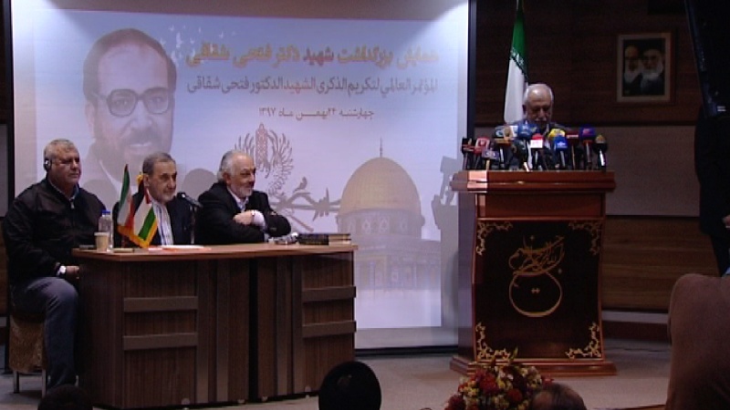 Iranpress: Iran hosts ceremony to commemorate Palestinian Leader Fathi Shaqaqi