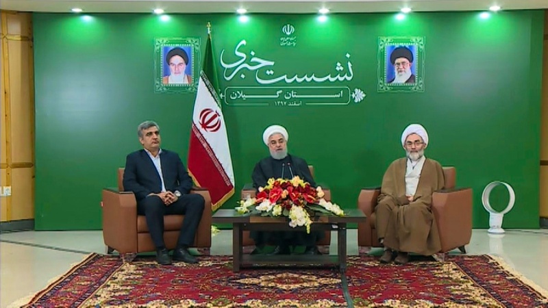 Iranpress: Qazvin-Rasht railway is in stark contrast to Trump walls: Rouhani