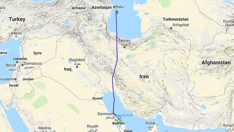 Flight U61116, an Airbus A321-231, was flying to the Russian capital from Bahrain when it made an emergency landing in Baku.