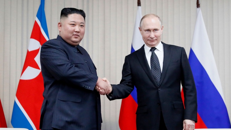 Iranpress: Putin, Kim pledge closer ties in first summit