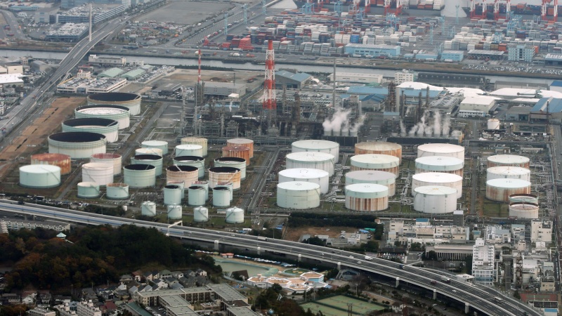 JXTG Holdings unit JX Nippon Oil & Energy refinery in Yokohama 