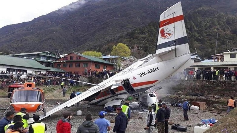 Two killed, three injured in aircraft collision in Nepal's Lukla airport