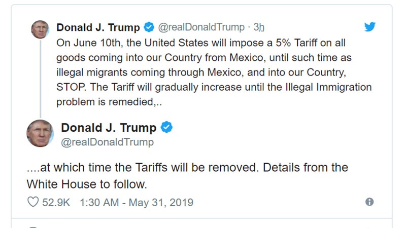 Iranpress: Trump starts trade war with Mexico