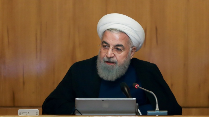 Iranpress: Iranian never leave Palestinians alone: Rouhani