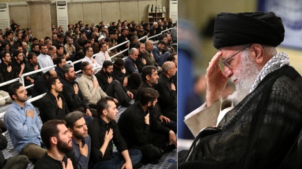 Leader attends mourning ceremony for Commander of the Faithful, Imam Ali (PBUH)