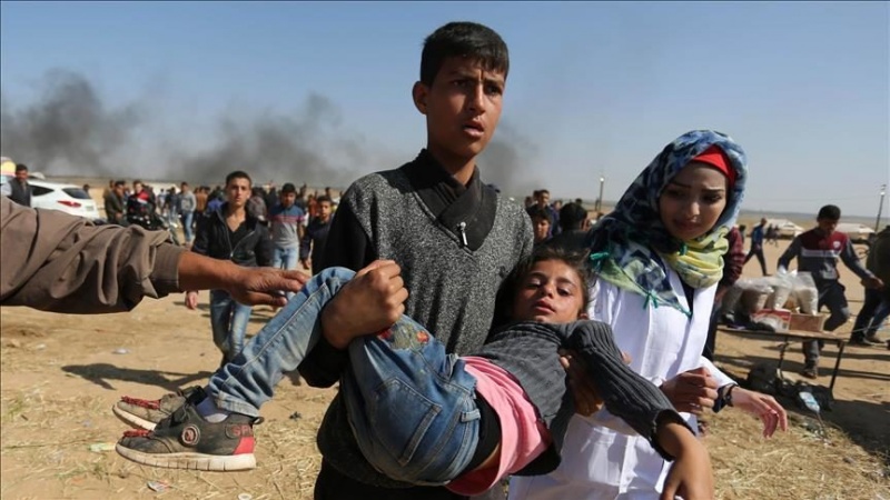 Iranpress: Palestinians injured in 54th week of 