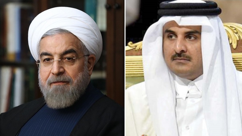 Iranpress: في اتصال هاتفي مع أمير قطر.. روحاني: إيران تسعى لتعزيز الأمن في المنطقة