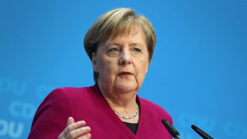 Iranpress: Merkel calls for political solution to Iran-US crisis