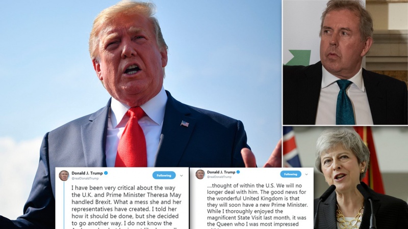 Iranpress: Donald Trump says he will no longer deal with UK envoy who labeled him 