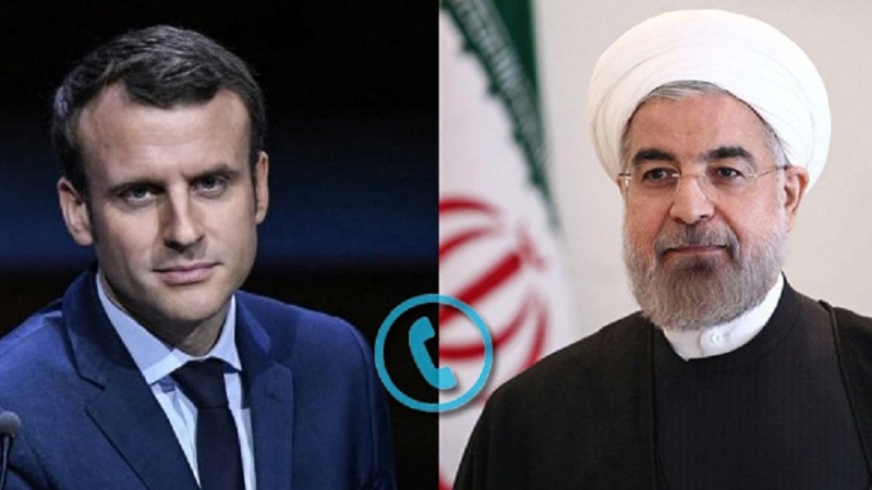 الرئيسان روحاني وماكرون بحثا هاتفيًا قضايا ذات الاهتمام المشترك