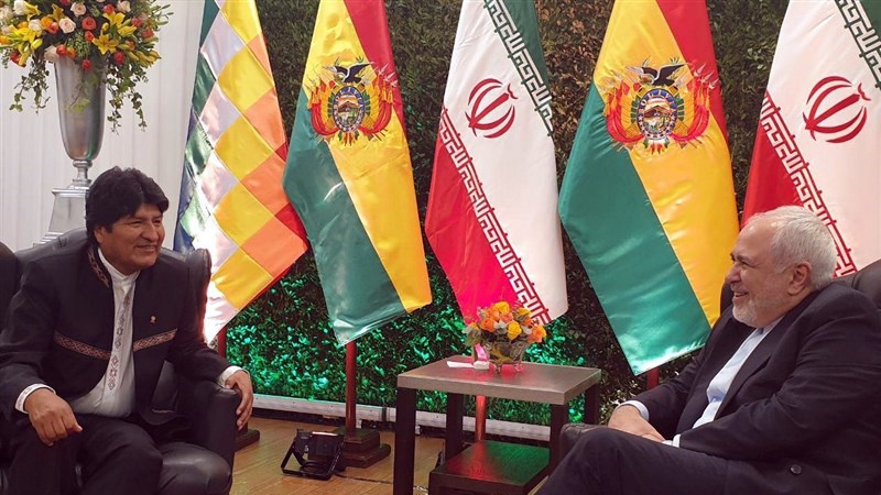 Iranpress: ظريف يبحث مع رئيس بوليفيا العلاقات الثنائية 