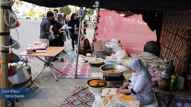 Iranian ethnic groups Expo in Zanjan, different cultures living peacefully together.