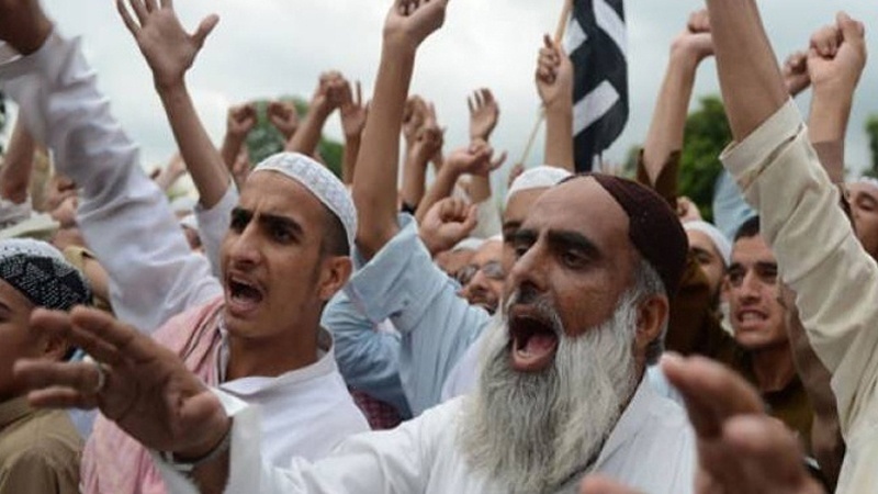 Iranpress: Pakistani protesters voice support for Kashmiris 