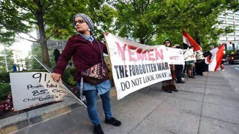 Iranpress: ناشطون أميركيون يطالبون بإيقاف تدخل بلادهم في حرب اليمن