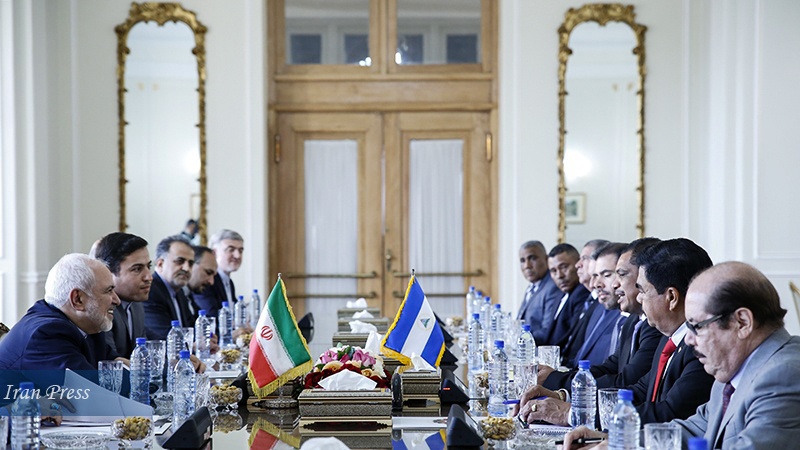 Zarif receives Nicaraguan Finance Minister and accompanying delegation, Iran Foreign Ministry, Tehran, 10 August 2019, Iran Press News Agency, Photo by Hadi Hirbodvash