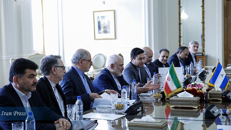 Zarif receives Nicaraguan Finance Minister and accompanying delegation, Iran Foreign Ministry, Tehran, 10 August 2019, Iran Press News Agency, Photo by Hadi Hirbodvash