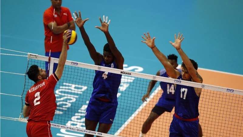 Iranpress: Iran wins Cuba with dramatic comeback: 2020 Olympic qualifiers