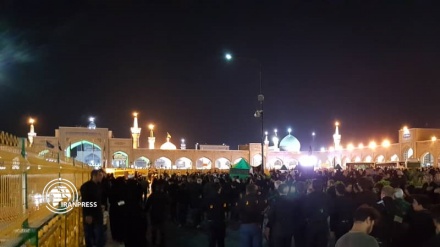 8th night Moharram mourning ceremony held in holy shrine of Imam Reza in Mashhad