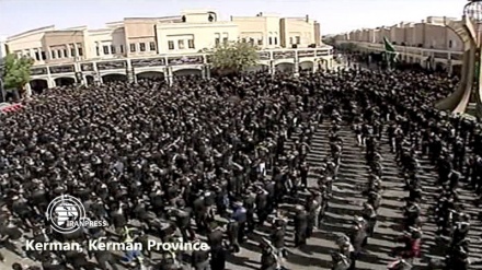 The mourning ceremony of Tasu'a in Iran's Kerman 