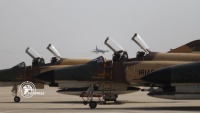 Iranian fighter jets in Arial exercise on  Persian Gulf