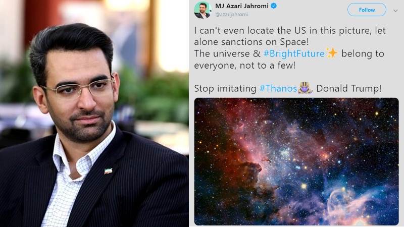 Iranpress: Iranian Minister critisizes US over space sanctions