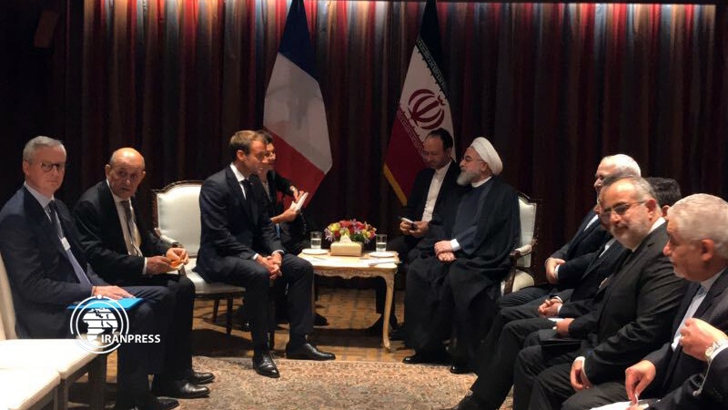 Iranpress: روحاني و ماكرون يتشاوران على هامش الجمعية العامة للأمم المتحدة