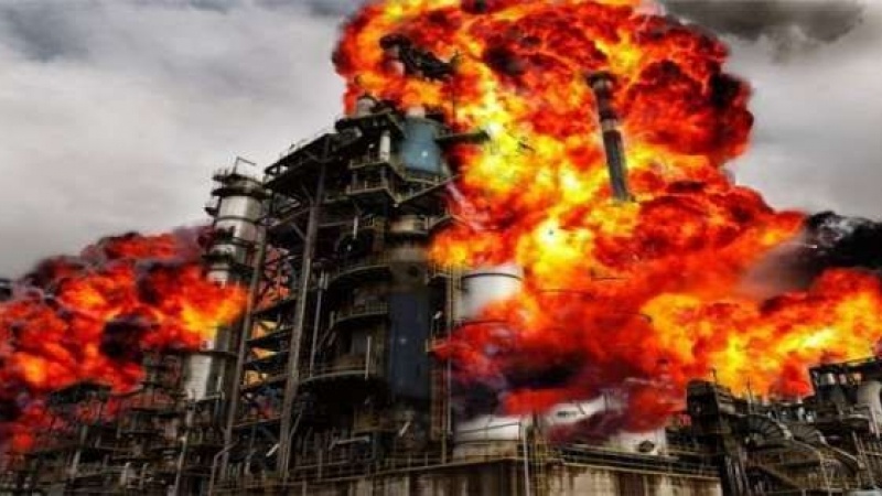 Iranpress: انفجارات تهز منشاءة آرامكو النفطية بمحافظة بقيق السعودية