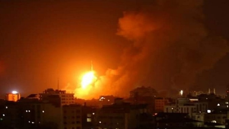 Iranpress: Israeli aircrafts pound Gaza