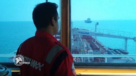 Photo: Seized British-flagged tanker leaves Iran's Bandar Abbas