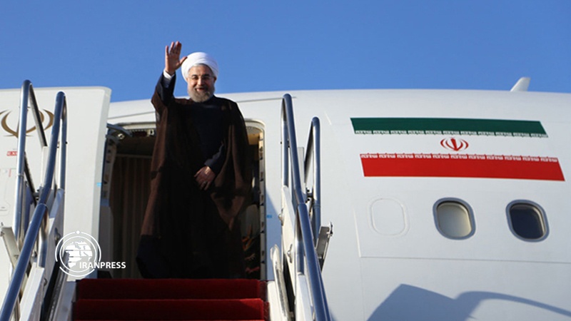 الرئيس روحاني يغادر إيران متجها إلى أرمينيا لحضور قمة أوراسيا الإقتصادية