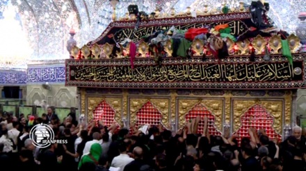 Tasu'a mourning ceremony kicks off in Imam Hussein's Holy Shrine in Karbala