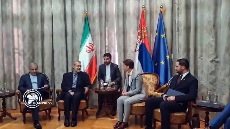 Iranpress: لاريجاني يؤكد ضرورة توسيع العلاقات بين إيران وصربيا 