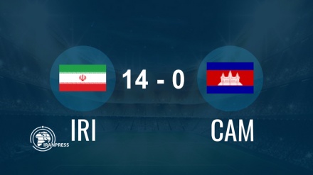 Iran crushed Cambodia with astonishing goals  :14-0