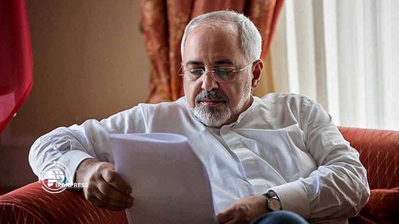 Zarif addressing the issue of security