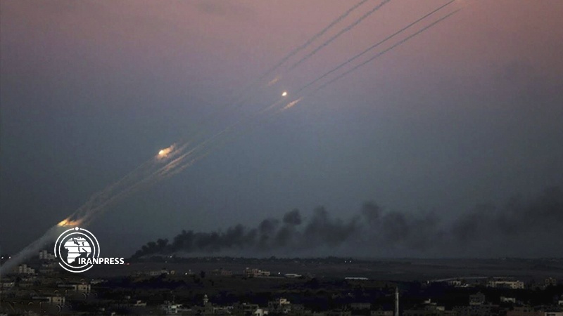 Iranpress: Palestinians target occupied territories with missiles after Israeli airstrike