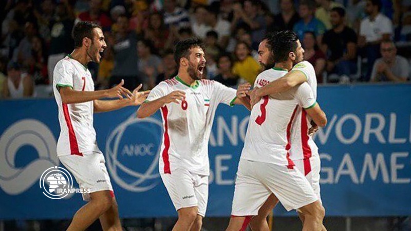 National Iranian beach soccer team beat Russia