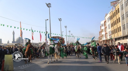 Photo: Welcoming ceremony for Hazrat Masoumeh (PBUH) caravan symbolically held in Qom
