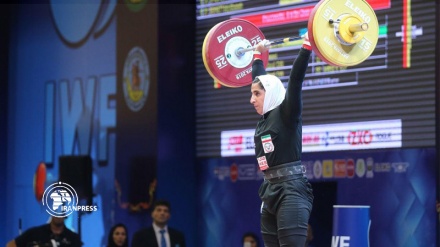 First Iranian women's weightlifting medal in international competition