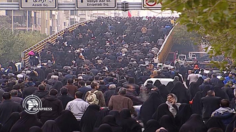مسيرة في طهران لإدانة أعمال الشغب الأخيرة