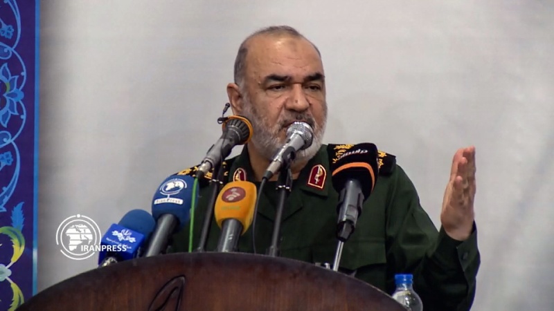 Iranpress: Arrogant powers and their regional clients must desist their hostilities: Salami
